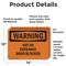 Signmission Not An Entrance Door Blocked OSHA Warning Sign, Vinyl Decal, 14in W x 10in L, 2PK OS-2PACK-WS-D-1014-L-12282 - alternate 4